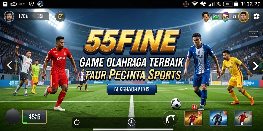 Tangkapan layar <strong>55FIVE</strong> menunjukkan aksi intens saat pertandingan olahraga.