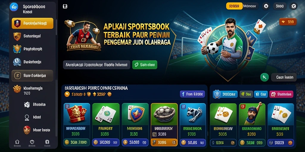Tampilan gameplay menegangkan dalam aplikasi Sportsbook 9399.