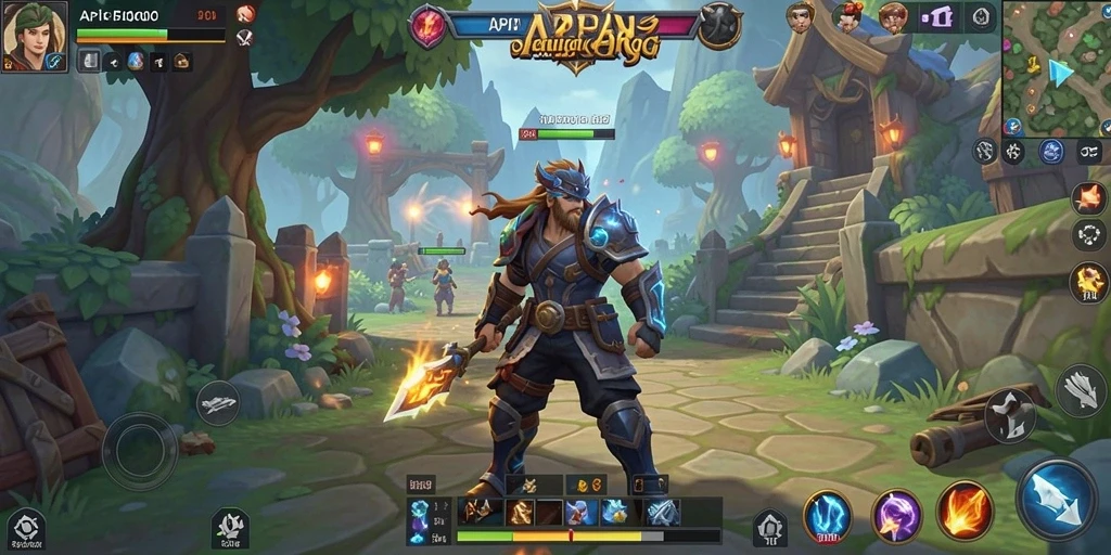 Tampilan gameplay API5000 menampilkan pertempuran mendebarkan di dunia fantasi.