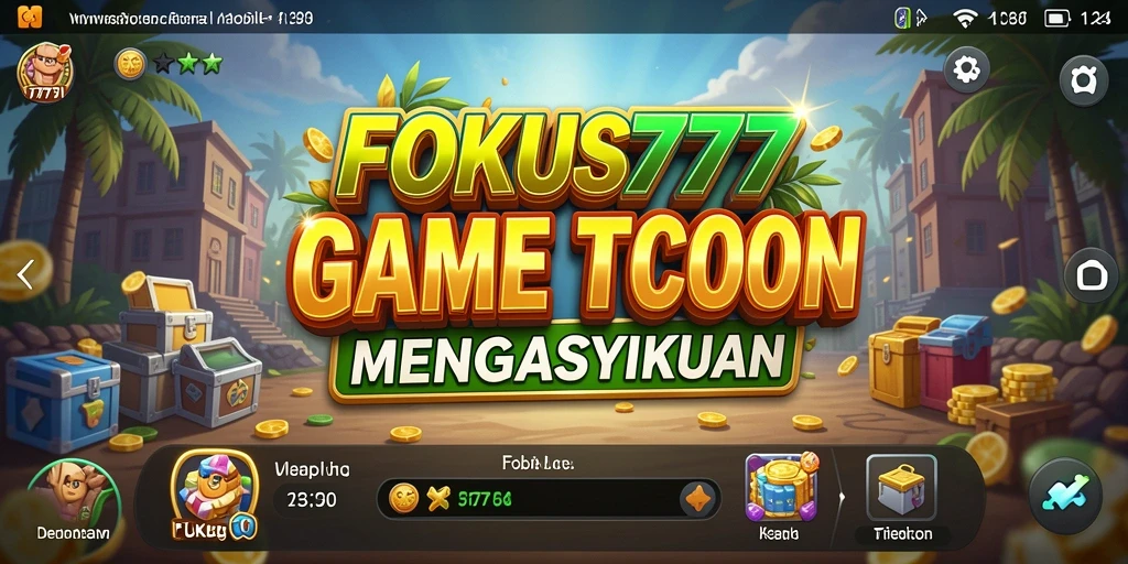 Screenshot FOKUS777 menampilkan aksi seru dalam gameplay Tycoon.