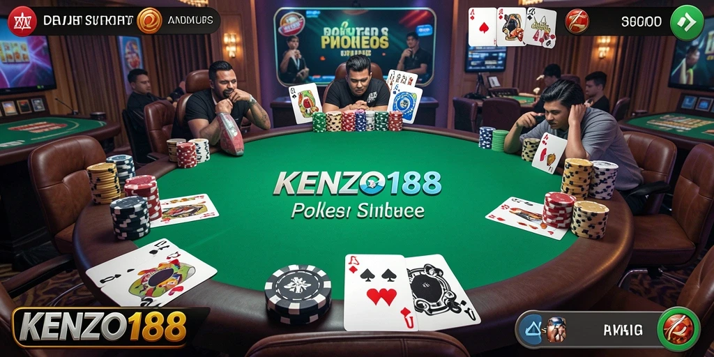 Tampilan gameplay KENZO188 yang menarik dan interaktif.