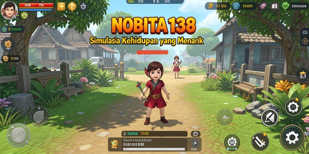 Tangkapan layar gameplay NOBITA138 yang menunjukkan momen seru dalam simulasi.