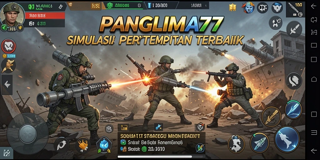 Tampilan gameplay menarik dari PANGLIMA77 yang penuh strategi.