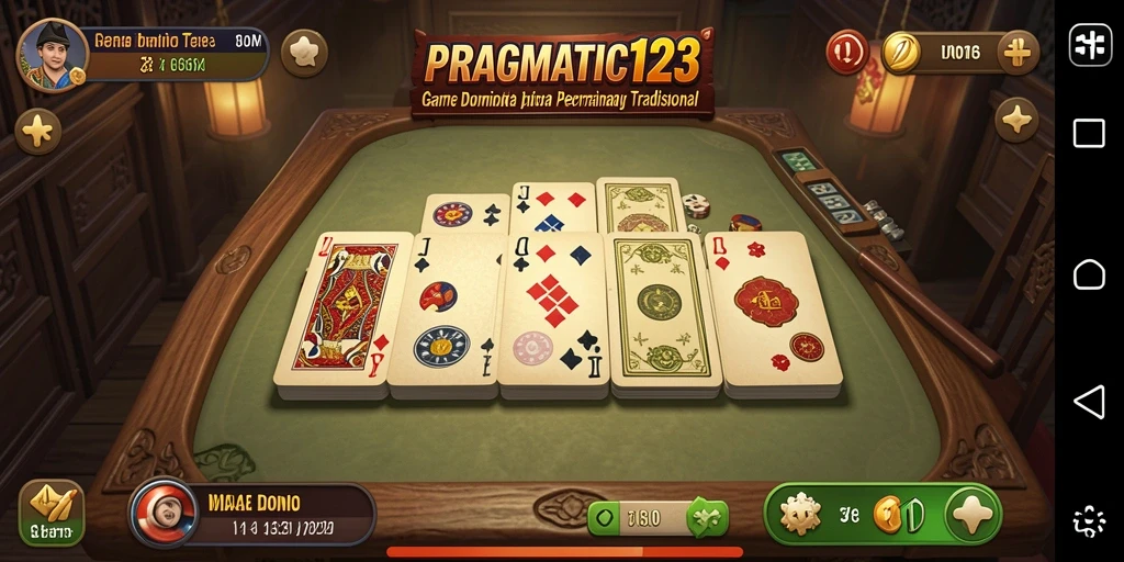 Screenshot gameplay PRAGMATIC123 yang menampilkan aksi seru permainan Domino.