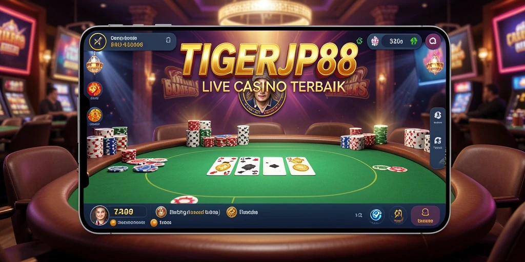 Tampilan gameplay menarik dengan dealer langsung di TIGERJP88.