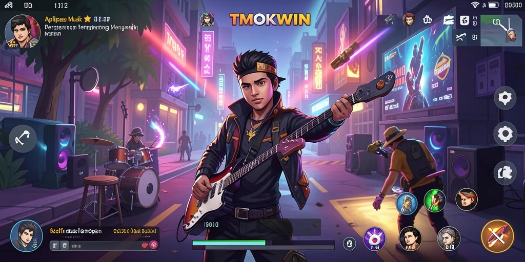 Tampilan menarik dari gameplay TMOKWIN yang penuh warna.