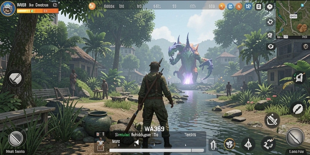 Tampilan gameplay WA369 yang menarik dengan interaksi karakter realistis.